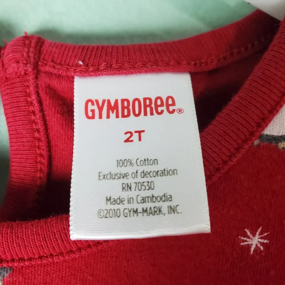 Gymboree Penguin Chalet Toddler Girls Red Penguin Knit Long Sleeve Dress Size 2T
